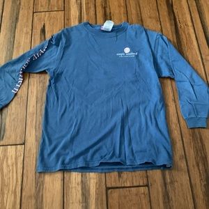 Girls Navy Blue Simply Southern Long Sleeve